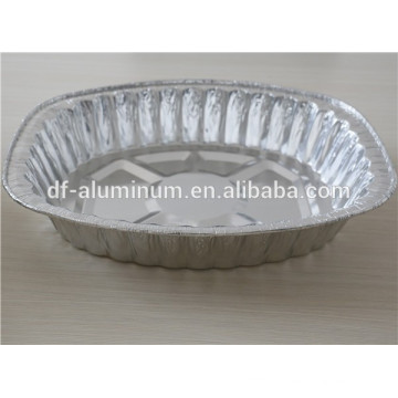 Disposable aluminium foil oval turkey pan